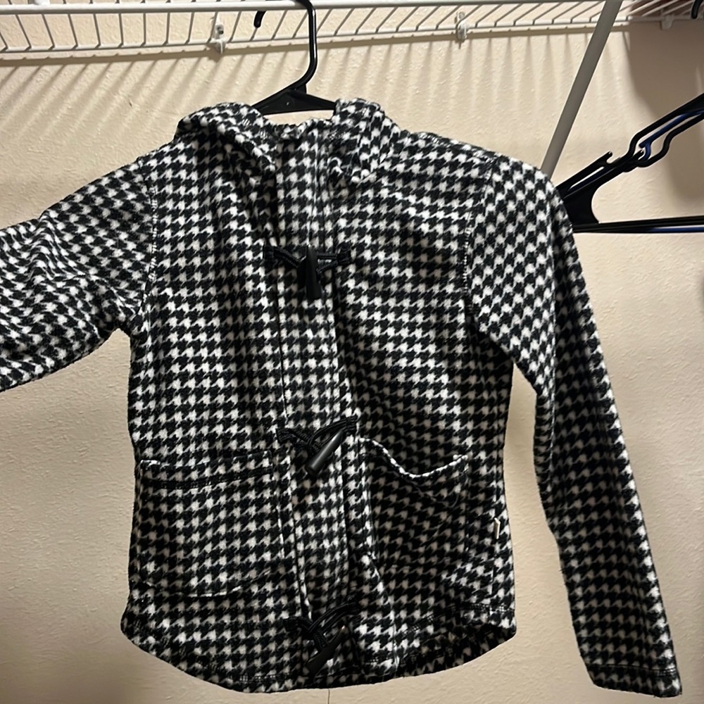 Kids white and black winter jacket